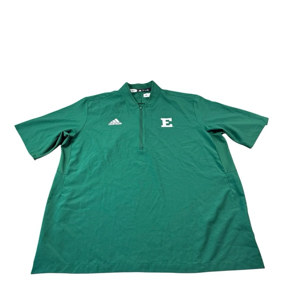 Adidas X Eastern Michigan Half Zip Player Issued Performance‎ Pullover Size XL